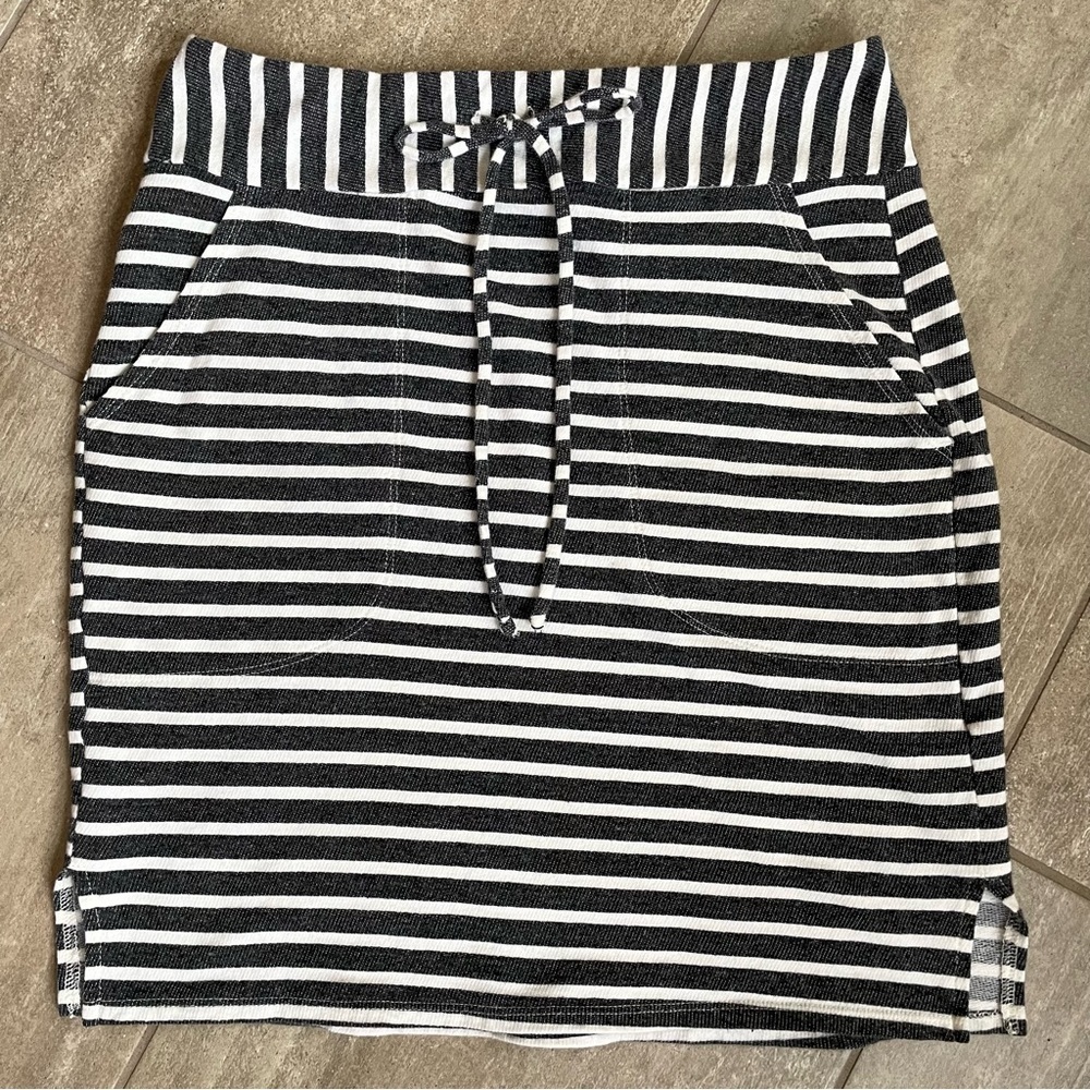 Isda & CO Striped Skirt Women’s XS Tie Waist Pockets Made in USA